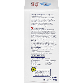 Magnesium-Citrat, Granulat 20 Sticks Mivolis