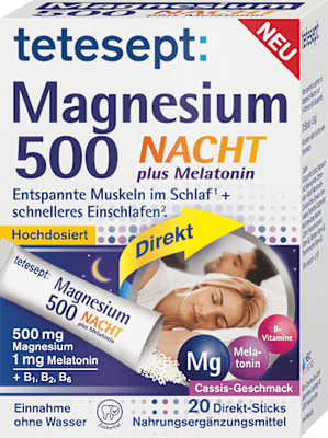 Magnesium Nacht plus Melatonin Direkt Sticks 20 St, 36 g - VivaVoss
