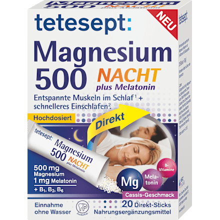 Magnesium Nacht plus Melatonin Direkt Sticks 20 St, 36 g - VivaVoss