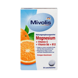 Magnesium + Vitamin C + Vitamin B6 + B12, Lutschtabletten, 30 St., 45 g - VivaVoss