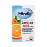 Magnesium + Vitamin C + Vitamin B6 + B12, Lutschtabletten, 30 St., 45 g - VivaVoss