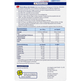 Männer Aktiv Komplex, Kapseln, 30 St., 26 g - VivaVoss