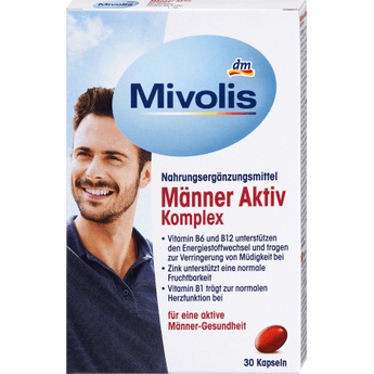 Männer Aktiv Komplex, Kapseln, 30 St., 26 g - VivaVoss