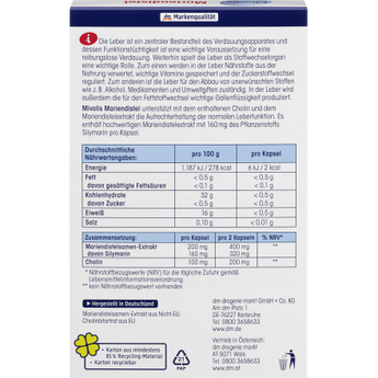 Mariendistel, 30 Kapseln, 16 g - VivaVoss
