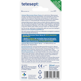 Meerwasser Nasenspray tetesept