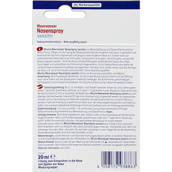 Meerwasser Nasenspray Sensitiv Mivolis