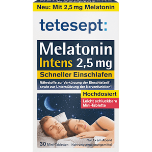 tetesept Melatonin Intens Mini Tabletten 30 St, 8,4 g – Schlafen & Nerven image_position | VivaVoss