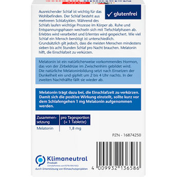 Melatonin Intense Mini Tabletten 40 St Doppelherz