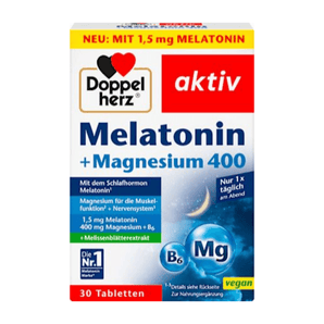 Melatonin + Magnesium 400 30 pcs, 39 g - VivaVoss