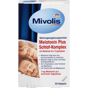Melatonin Plus Schlaf - Komplex 32 Kapseln, 16 g - VivaVoss