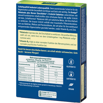 Melatonin Plus Tabletten 30 St, 15,3 g - VivaVoss