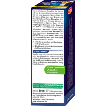 Melatonin Sofort - Spray, 30 ml - VivaVoss