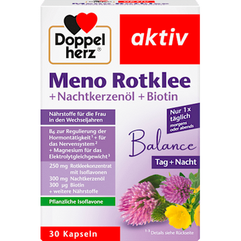 Meno Rotklee + Nachtkerzenöl + Biotin Kapseln 30 St. Doppelherz