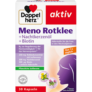 Meno Rotklee + Nachtkerzenöl + Biotin Kapseln 30 St. Doppelherz