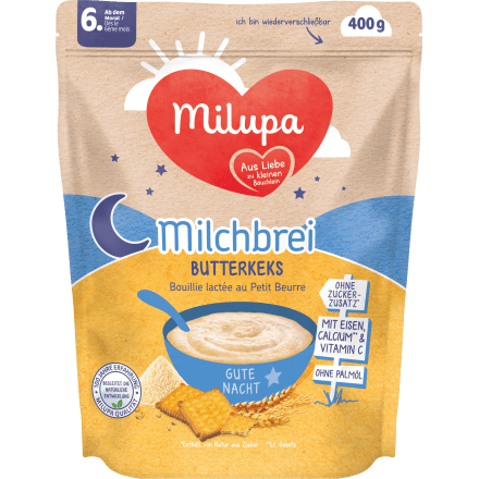 Milchbrei Butterkeks Gute Nacht, 400 g - VivaVoss