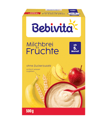 Milchbrei Früchte ab dem 5. Monat, 500 g - VivaVoss