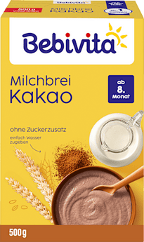 Milchbrei Kakao ab dem 8. Monat, 500 g - VivaVoss