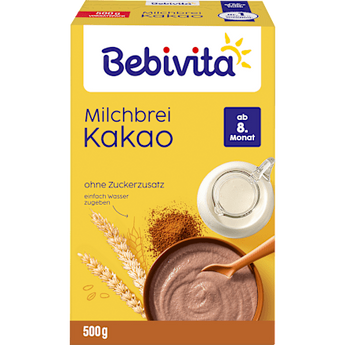 Milchbrei Kakao ab dem 8. Monat, 500 g - VivaVoss