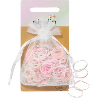 Mini - Haargummis in Organza - Säckchen mehrfarbig, 250 St - VivaVoss