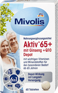 Aktiv 65+ mit Ginseng + Q10 Depot 60 St Mivolis