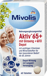 Aktiv 65+ mit Ginseng + Q10 Depot 60 St Mivolis