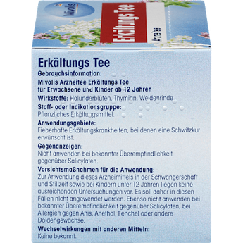 Arzneitee, Erkältungs Tee (12 Beutel) Mivolis
