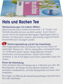 Arzneitee, Hals & Rachen Tee (12 Beutel) Mivolis