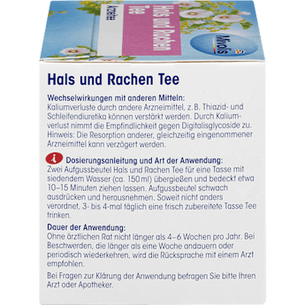 Arzneitee, Hals & Rachen Tee (12 Beutel) Mivolis