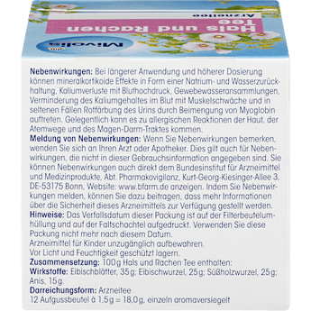 Arzneitee, Hals & Rachen Tee (12 Beutel) Mivolis