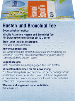 Arzneitee, Husten & Bronchial Tee (12 Beutel) Mivolis