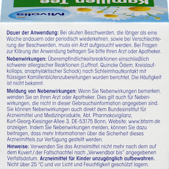 Arzneitee, Kamillen Tee (12 Beutel) Mivolis