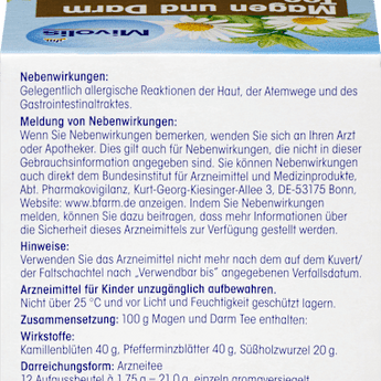 Arzneitee, Magen & Darm Tee (12 Beutel) Mivolis