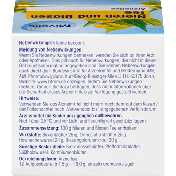 Arzneitee, Nieren & Blasen Tee (12 Beutel) Mivolis