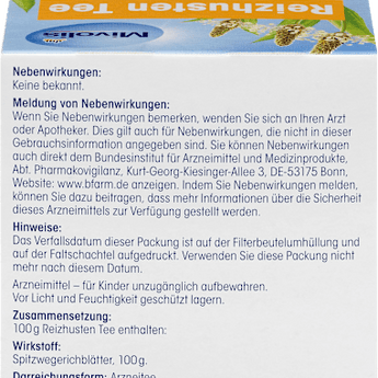 Arzneitee, Reizhusten Tee (12 Beutel) Mivolis