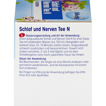 Arzneitee, Schlaf & Nerven Tee N (12 Beutel) Mivolis