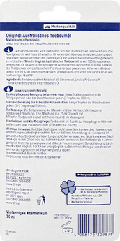 Australisches Teebaumöl Melaleuca alternifolia Mivolis