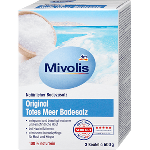 Badesalz Original Totes Meer (3x500 g) Mivolis