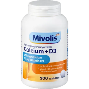 Calcium + D3 tablets, 300 tablets.