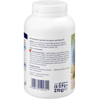 Calcium + D3 Tabletten, 300 St.  Mivolis