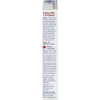 Folsäure 800 + B-Vitamine, Tabletten 60 St. Mivolis