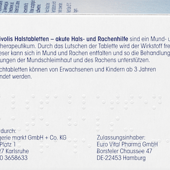 Halstabletten – akute Hals- und Rachenhilfe Mivolis