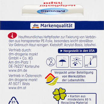 Heftpflaster Transparent Mivolis