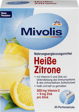 Heißgetränk, Heiße Zitrone (20 Sticks) Mivolis