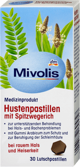 Husten-Pastillen mit Spitzwegerich Mivolis
