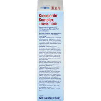 Kieselerde Komplex + Biotin 1.000 Tabletten 120 St Mivolis