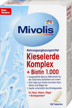 Kieselerde Komplex + Biotin 1.000 Tabletten 120 St Mivolis