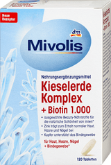 Kieselerde Komplex + Biotin 1.000 Tabletten 120 St Mivolis
