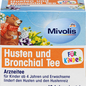 Kindertee, Husten & Bronchial Tee (12 Beutel) Mivolis