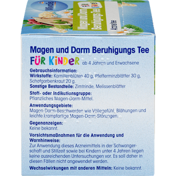 Kindertee, Magen & Darm Beruhigungs Tee (12 Beutel) Mivolis
