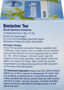 Kräutertee, Basischer Tee (12 Beutel) Mivolis